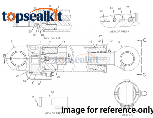 Volvo A35D General Oil Seal Kit 11708734