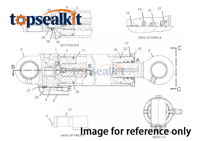 Hitachi ZX130-3 General Oil Seal Kit 1137704