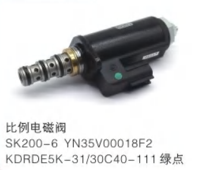 Proportional Solenoid Valve SK200-6 YN35V00018F2 KDRDE5K-31/30C40-111 Green Dot - Kobelco Genuine