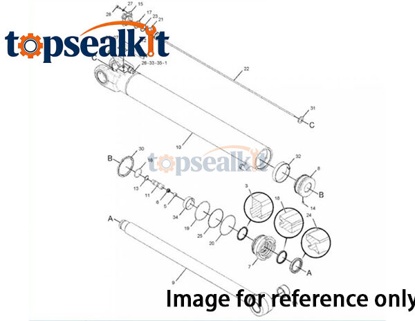 Hitachi EX100-5 General Oil Seal Kit 0310609