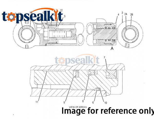 CAT 308D CR SB 1697828 Hydraulic Seal Group - Caterpillar Parts