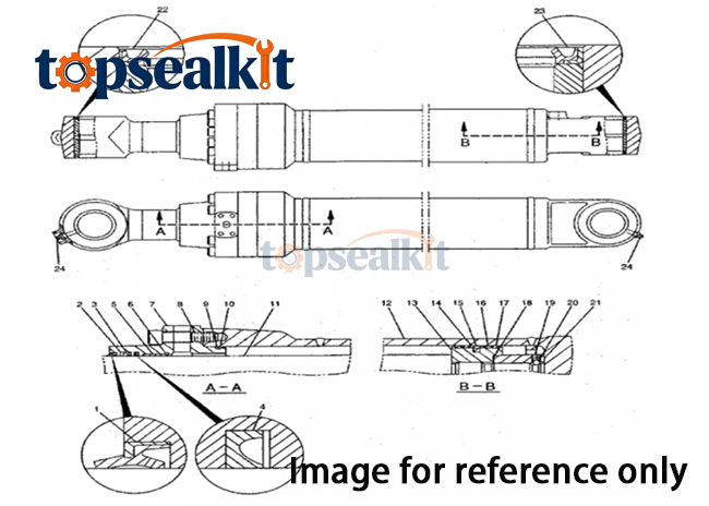 CAT 313B 1697839 Hydraulic Seal Group - Caterpillar Parts