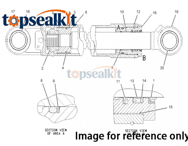 CAT 308D CR SB 1697827 Hydraulic Seal Group - Caterpillar Parts
