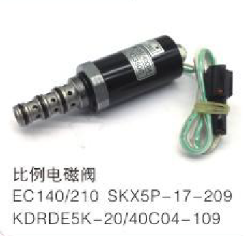 Proportional Solenoid Valve SKX5P-17-209 KDRDE5K-20/40C04-109 for Volvo EC140 EC210 Excavator