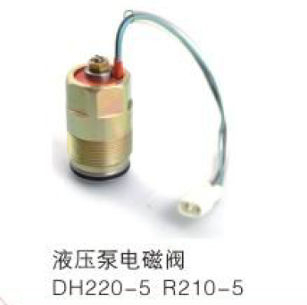 Hydraulic Pump Solenoid Valve DH220-5 R210-5 Doosan Hitachi Excavator | 12V/24V OEM Replacement