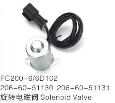 Rotation Solenoid Valve 206-60-51130 206-60-51131 for Komatsu PC200-6 PC200-7 Excavator Swing