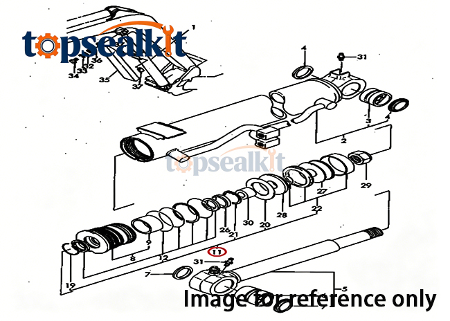 CAT 312 1697843 Hydraulic Seal Group - Caterpillar Parts