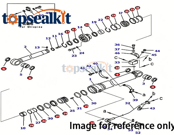 CAT 312 1195435 Boom Cylinder Seal - Caterpillar Parts