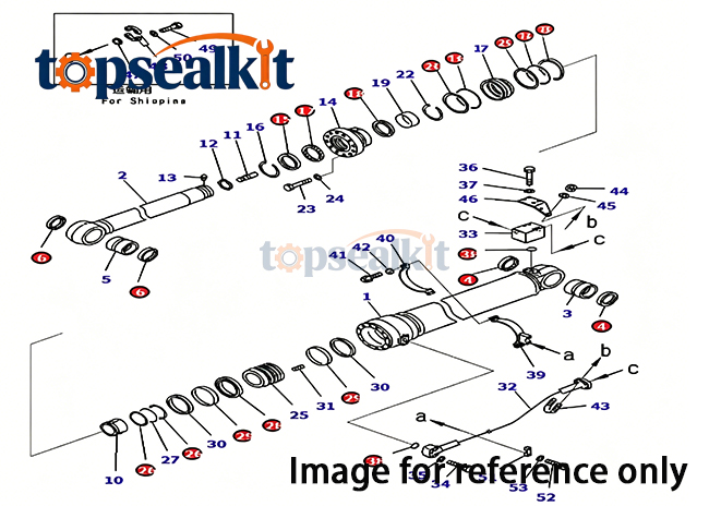 CAT 312 1195435 Boom Cylinder Seal - Caterpillar Parts