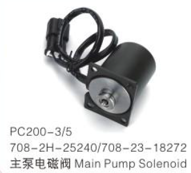 Main Pump Solenoid Valve 708-2H-25240 / 708-23-18272 for Komatsu PC200-3 PC200-5 Excavator