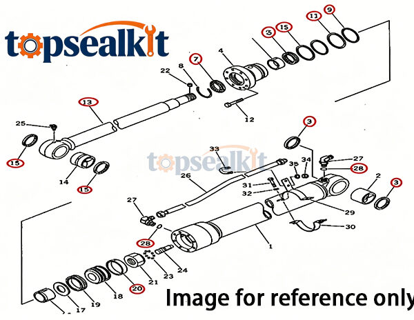 CAT 312 1148290 Cylinder Seal Kit - Caterpillar Parts