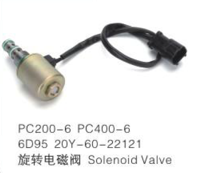 Rotation Solenoid Valve 20Y-60-22121 for Komatsu PC200-6 PC400-6 Excavator 6D95 Engine Series