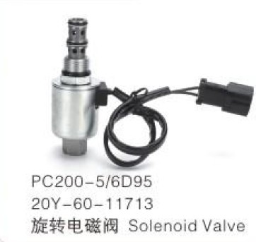 Rotation Solenoid Valve PC200-6/6D95 20Y-60-11713 | Komatsu Excavator Part