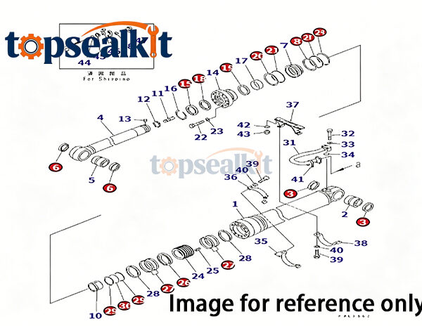 CAT 312B, 312BL 1697837 Hydraulic Seal Group - Caterpillar Parts