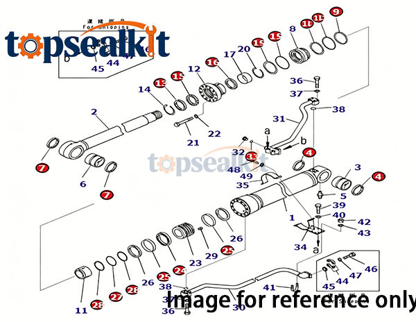 Kobelco SK100 Replacement Kits For Oil Seal Kit 2438U738R100