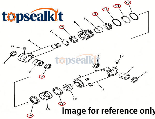 CAT 312B, 312BL 1195446 Boom Cylinder Seal - Caterpillar Parts