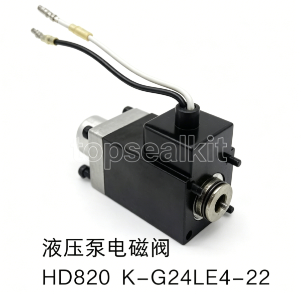 Hydraulic Pump Solenoid Valve HD820 K-G24LE4-22 for Excavator Spare Parts