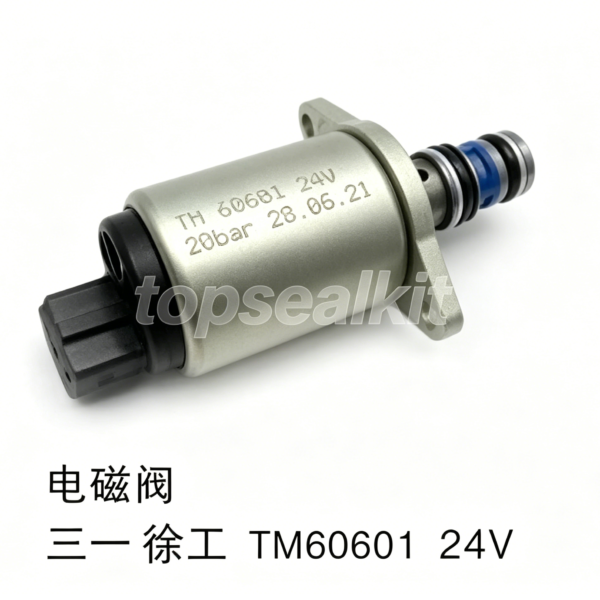 Sany XCMG TM60601 Solenoid Valve 24V | Excavator Hydraulic Pilot Control Valve