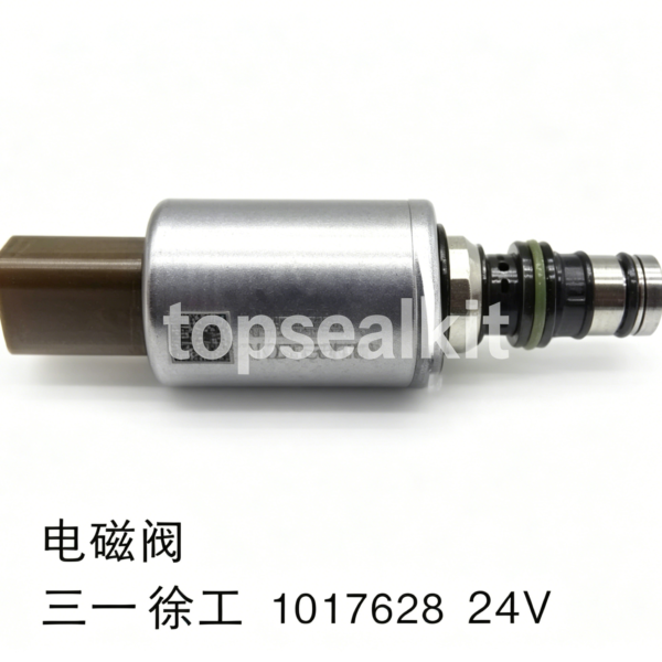 Sany XCMG 1017628 Solenoid Valve 24V | Hydraulic System Control Valve