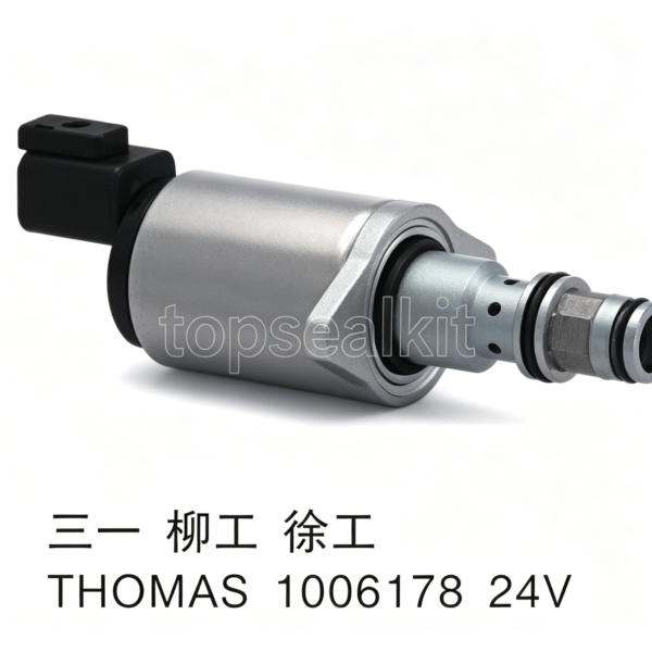 Sany Liugong XCMG THOMAS 1006178 24V Solenoid Valve | Chinese Excavator Hydraulic Part