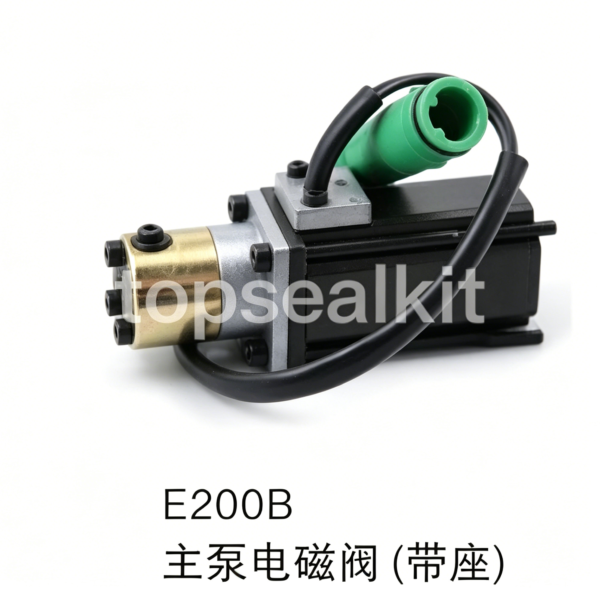 E200B Main Pump Solenoid Valve with Seat Komatsu Excavator Hydraulic Valve
