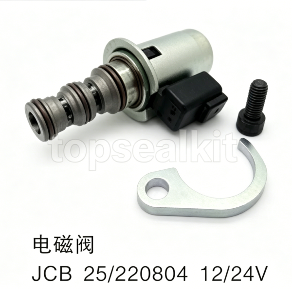 JCB 25/220804 Solenoid Valve 12/24V | Dual Voltage Excavator Hydraulic Valve