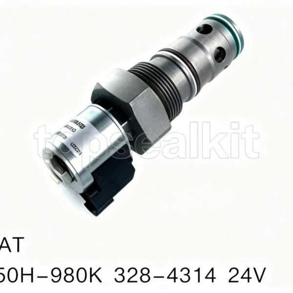 CAT 950H-980K 328-4314 24V Solenoid Valve | Caterpillar Wheel Loader Excavator Hydraulic Valve