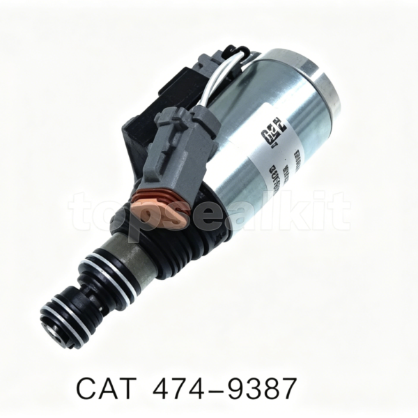 Caterpillar 474-9387 Solenoid Valve | CAT Excavator 12V/24V Hydraulic Part