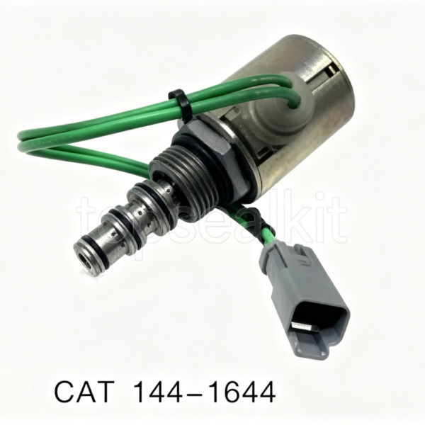 Caterpillar 144-1644 Solenoid Valve | CAT Excavator Hydraulic Control OEM