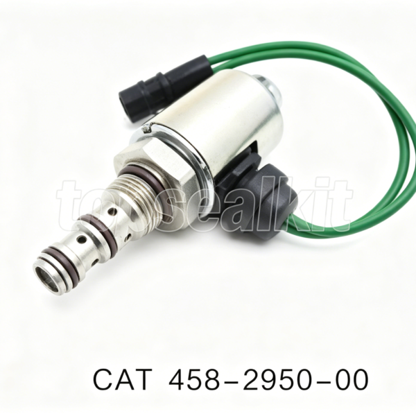 Caterpillar 458-2950-00 Solenoid Valve | CAT Excavator Hydraulic Control OEM