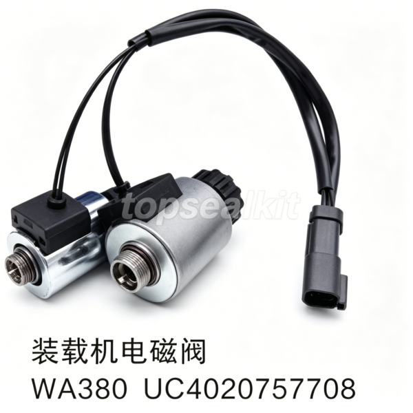 Komatsu WA380 Loader Solenoid Valve UC4020757708 | Hydraulic Control Part