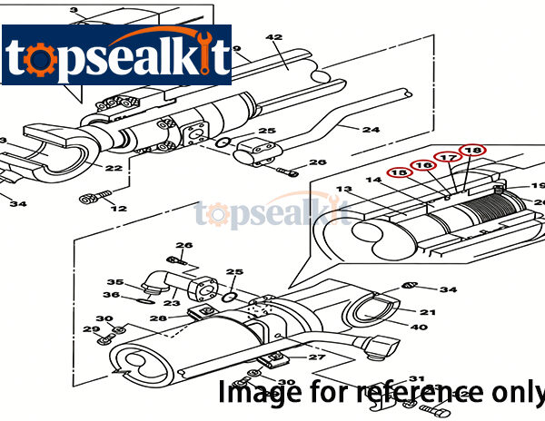 FYD00000077 Deere Arm Repair Seal Kit Excavator Hydraulic Cylinder Service Kit