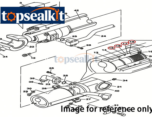 84402182 Steering Sealing Kit 1121F 1121G CASE Loader Hydraulic Cylinder Oil Seal Kit