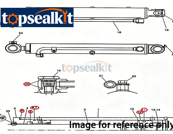 Wheel Loader 84515282 Lift CYL Sealing Kit 921F CASE Cylinder Repair Oil Seal Kit